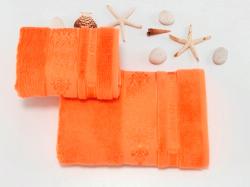 Полотенца из бамбука оранжевые